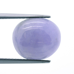 7,30ct Violet Jade Cabochon Oval