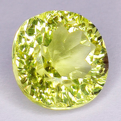 7,64 ct redondo Cuarzo Limón 12,3 - 12,1 x 8,8 mm