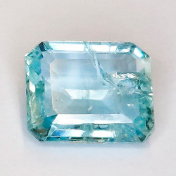 2,49 quilates Aguamarina talla esmeralda 9,50 x 7,97 x 4,04 mm