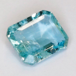 2,49 quilates Aguamarina talla esmeralda 9,50 x 7,97 x 4,04 mm