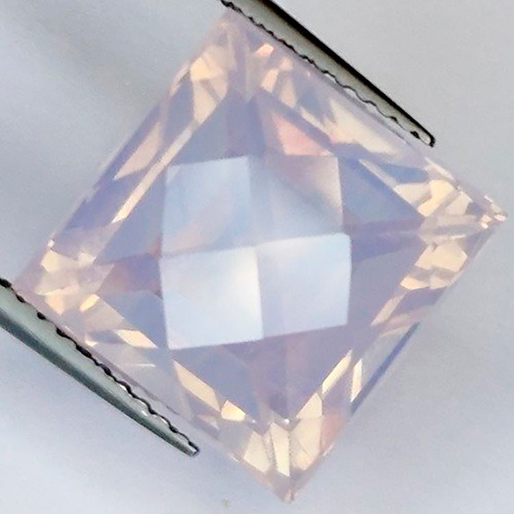 9,27 ct Lavender Amethyst Damero cojin 11,68 x 11,64 x 9,51 mm