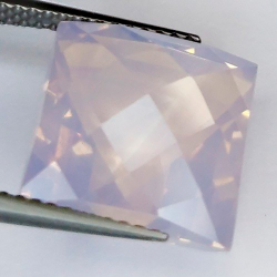 9,27 ct Lavender Amethyst Damero cojin 11,68 x 11,64 x 9,51 mm