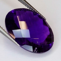 10.59 ct Pear Damero Amethyst 17.95 x 13.12 x 8.57 mm