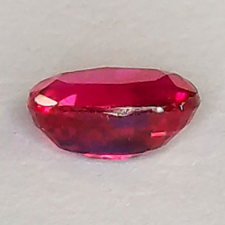 0,49 ct Rubis ovale 5,40 x 3,59 x 2,41 mm