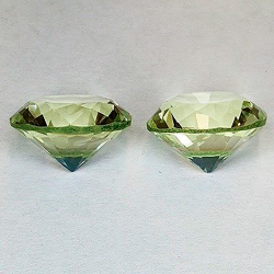17,40 ct Runder Citrin Quarz ca. 14,0 x 8,8 mm