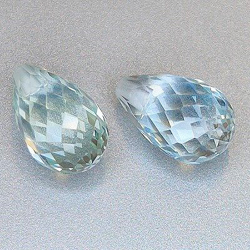 8,80 ct Briolette Topas ca. 11,20 x 6,90 mm