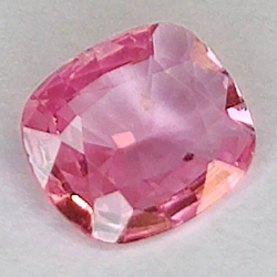 0.61 ct Zafiro cojín rosa 6.08 x 5.13 x 2.11 mm