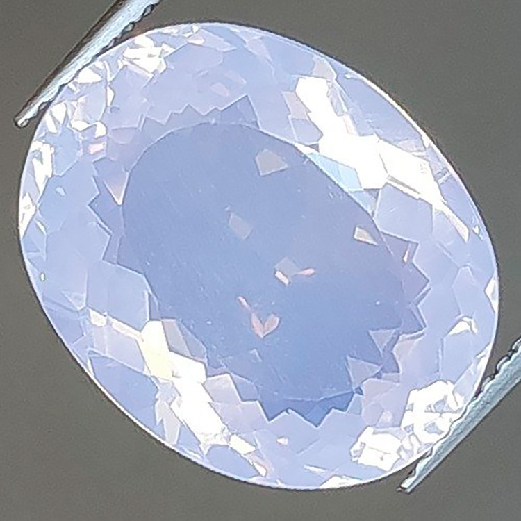 10.98 ct Oval Lavender Amethyst Opal Effect 17.00 x 13.58 x 7.99 mm
