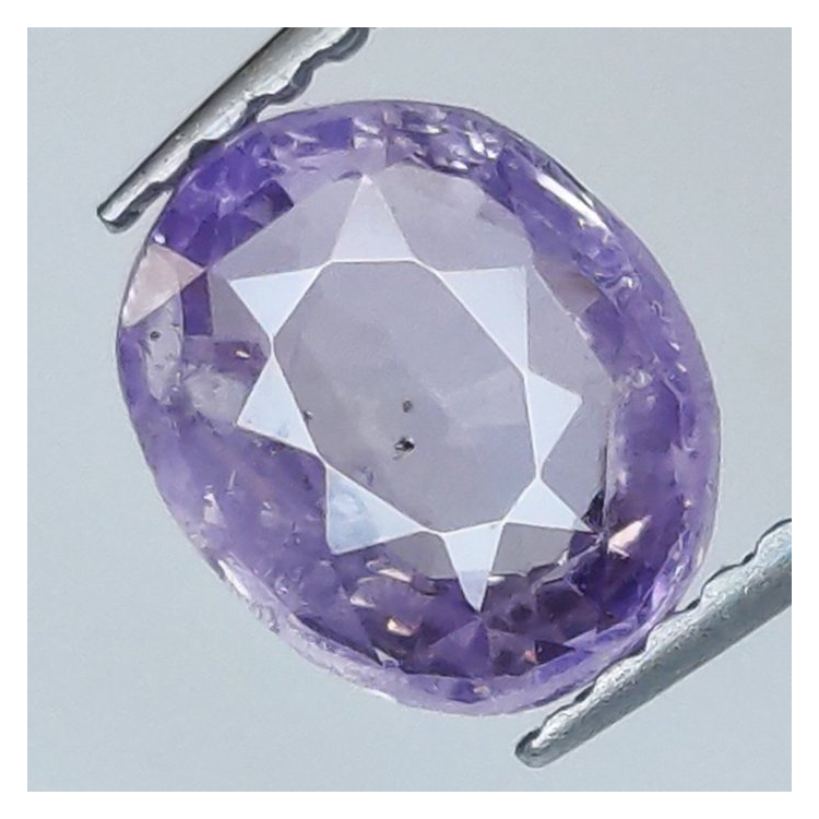 2,17 ct Zaffiro viola ovale 7,82 x 6,37 x 4,06 mm