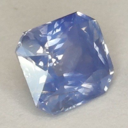 1,57 ct Zafiro Azul talla esmeralda 6,43 x 5,88 x 4,40 mm