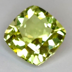4.13 ct Lemon Quartz Cushion 10.00 x 9.98 x 6.68 mm