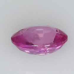Zaffiro rosa da 1,06 carati taglio ovale 6,86 X 5,39 X 3,28 mm
