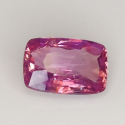 1,34 ct Kissen Saphir rosa 7,64 x 5,45 x 2,95 mm