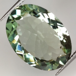 9,53 ct Oval Prasiolita 18.09 x 13.08 x 7.05 mm