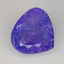 5,10 carati di tanzanite pera 10,44 x 11,22 x 6,16 mm