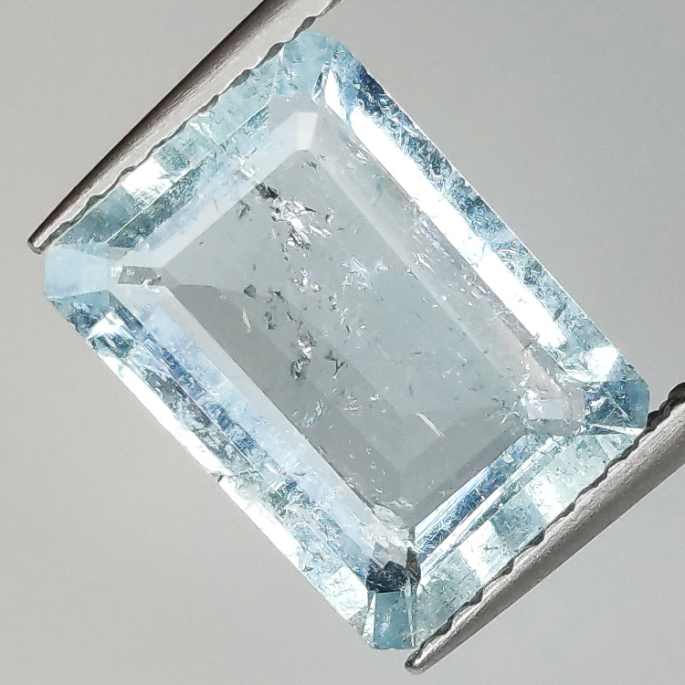 2,71 ct Acquamarina smeraldo 10,88 x 7,81 x 3,90 mm