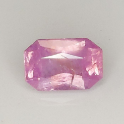 1,23 ct Zafiro Morado talla esmeralda 7.17 x 4.78 x 3.65 mm