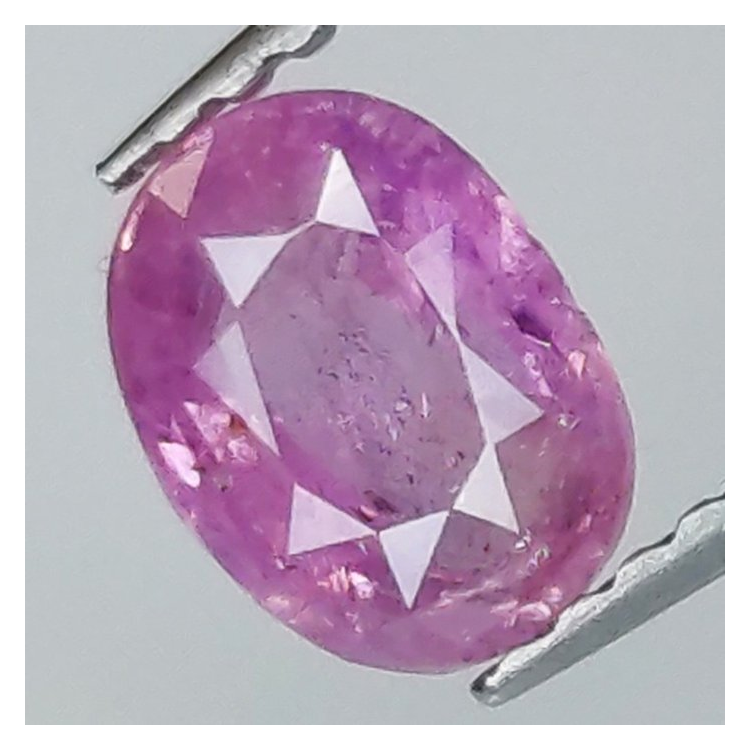 1,04 ct Zafiro rosa talla oval 6,75 x 5,04 x 3,13 mm
