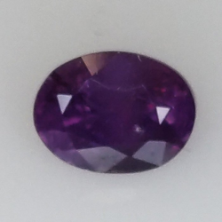 1,09 ct Saphir violet ovale 6,53 x 5,00 x 4,04 mm