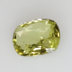 0,94 ct Cushion Sapphire yellow 7,18 x 5,62 x 2,65 mm