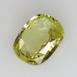 0,94 ct Saphir coussin jaune 7,18 x 5,62 x 2,65 mm