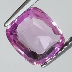 0,93 ct Cushion Sapphire pink  6,22 x 5,64 x 2,36 mm