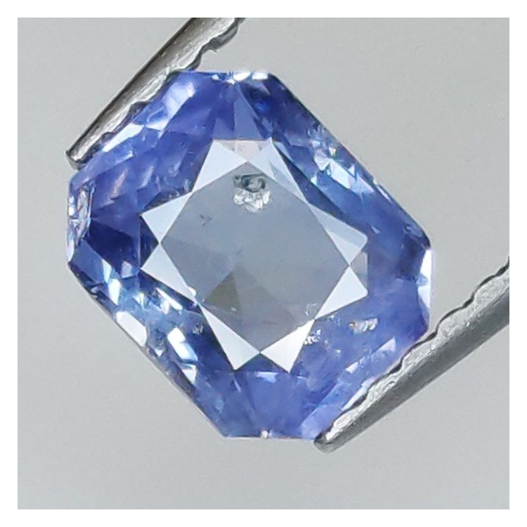 1,05 ct Zafiro azul talla esmeralda 6,41 x 5,11 x 3,25 mm