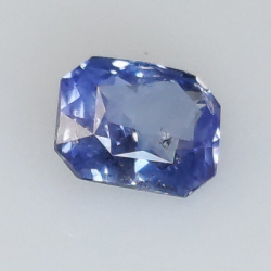 1,05 ct Saphir bleu taille émeraude 6,41 x 5,11 x 3,25 m