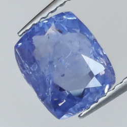2,68 ct Saphir coussin bleu 8,03 x 6,73 x 4,31 mm