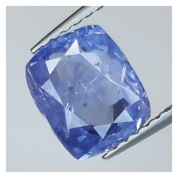 2,68 ct Zafiro cojín azul 8,03 x 6,73 x 4,31 mm