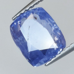 2,68 ct Zafiro cojín azul 8,03 x 6,73 x 4,31 mm