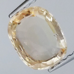 0,99 ct Zafiro Padparadscha cojín 6,80 x 5,64 x 2.26 mm
