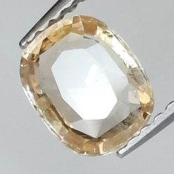 0,99 ct Zafiro Padparadscha cojín 6,80 x 5,64 x 2.26 mm