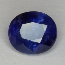 1,81 ct Zafiro Azul oval 7,06 x 6,22 x 4,50 mm