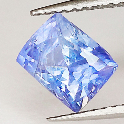 2,00 ct Saphir coussin bleu 7,10 x 5,54 x 4,88 mm