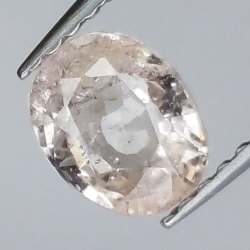 0,97 ct Padparadscha Saphir ovaler Schliff 6,57 x 5,20 x 3,13 mm