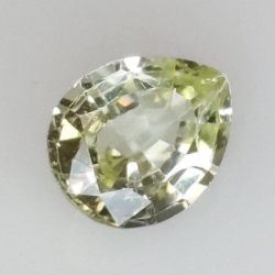 0,98 ct Zafiro amarillo talla pera 6,78 x 5,64 x 3,10 mm