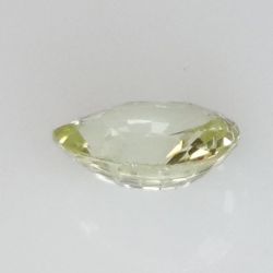 0,98 ct Zafiro amarillo talla pera 6,78 x 5,64 x 3,10 mm