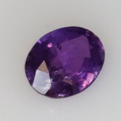 1,05 ct Zaffiro viola ovale 7,00 x 5,47 x 3,24 mm