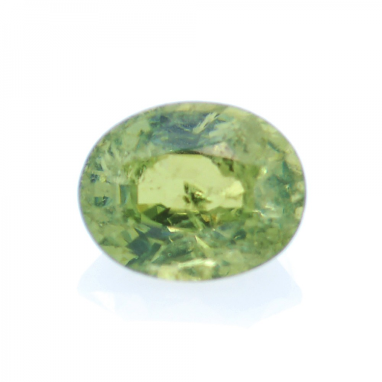 0,66ct Demantoide in Facettato Ovale