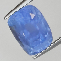 1,97 ct Zafiro cojín azul 7,14 x 5,47 x 5,17 mm