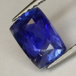 1,22 ct Zafiro cojín azul 7,10 x 4,93 x 3,59 mm
