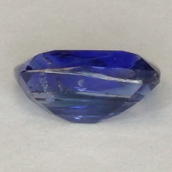 1,22 ct Zafiro cojín azul 7,10 x 4,93 x 3,59 mm