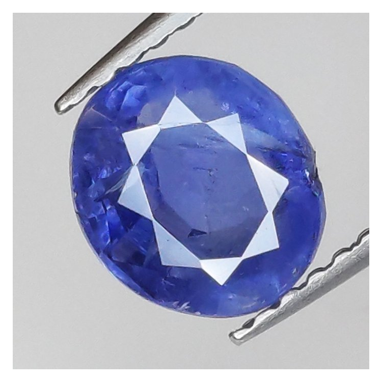 1,84 ct Saphir bleu ovale 7,26 x 6,48 x 3,98 mm