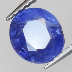 1,84 ct Saphir bleu ovale 7,26 x 6,48 x 3,98 mm