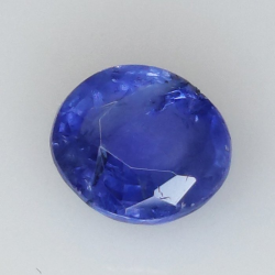 1,84 ct Zafiro Azul oval 7,26 x 6,48 x 3,98 mm