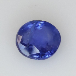 1,84 ct Saphir bleu ovale 7,26 x 6,48 x 3,98 mm