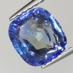 2,01 ct Zafiro cojín azul 7,29 x 6,62 x 4,52 mm