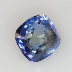 2,01 ct Zafiro cojín azul 7,29 x 6,62 x 4,52 mm