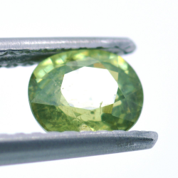 0,77ct Demantoid Oval Cut